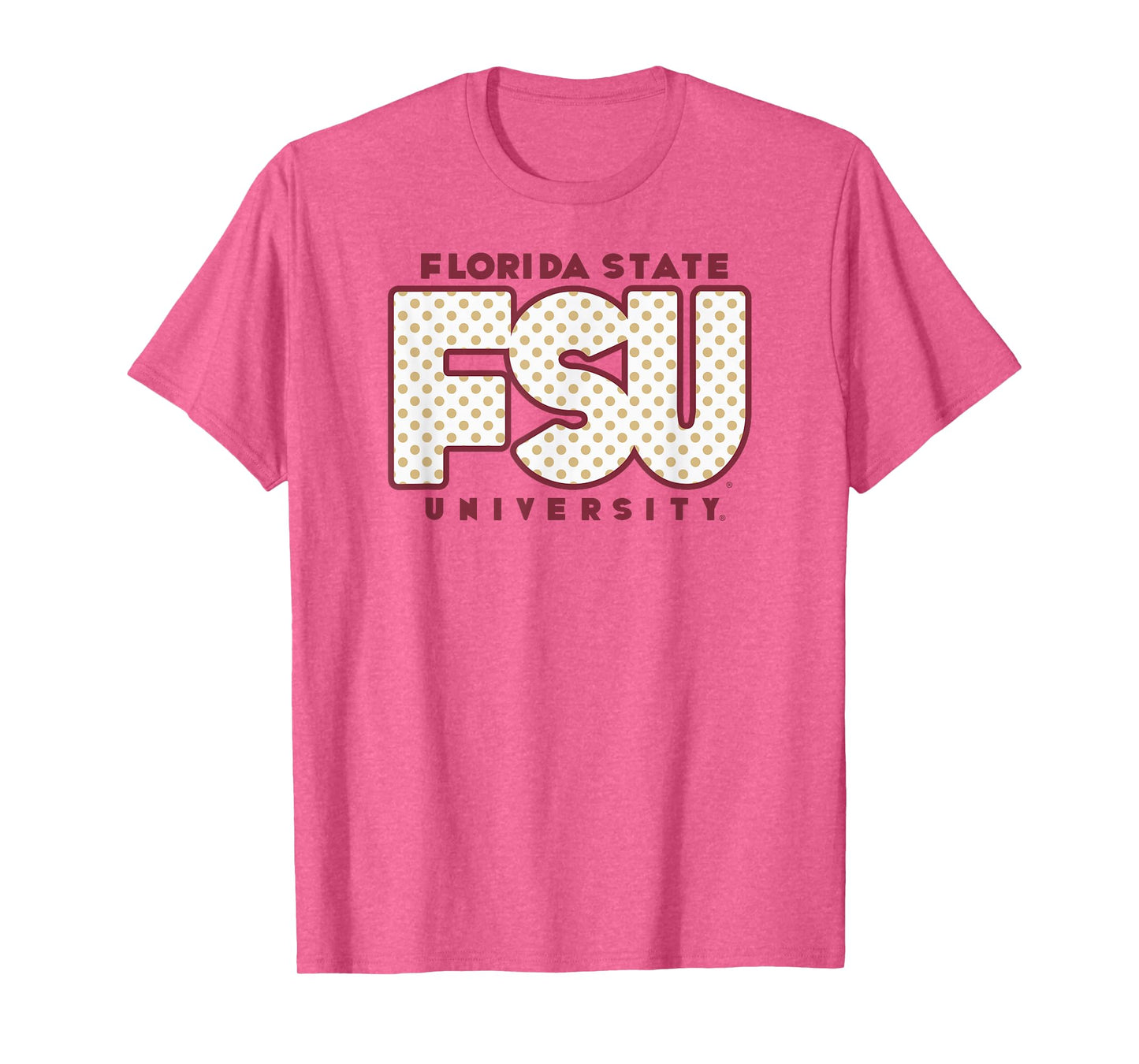 Florida State Seminoles Polka Dots Gray Officially Licensed T-Shirt