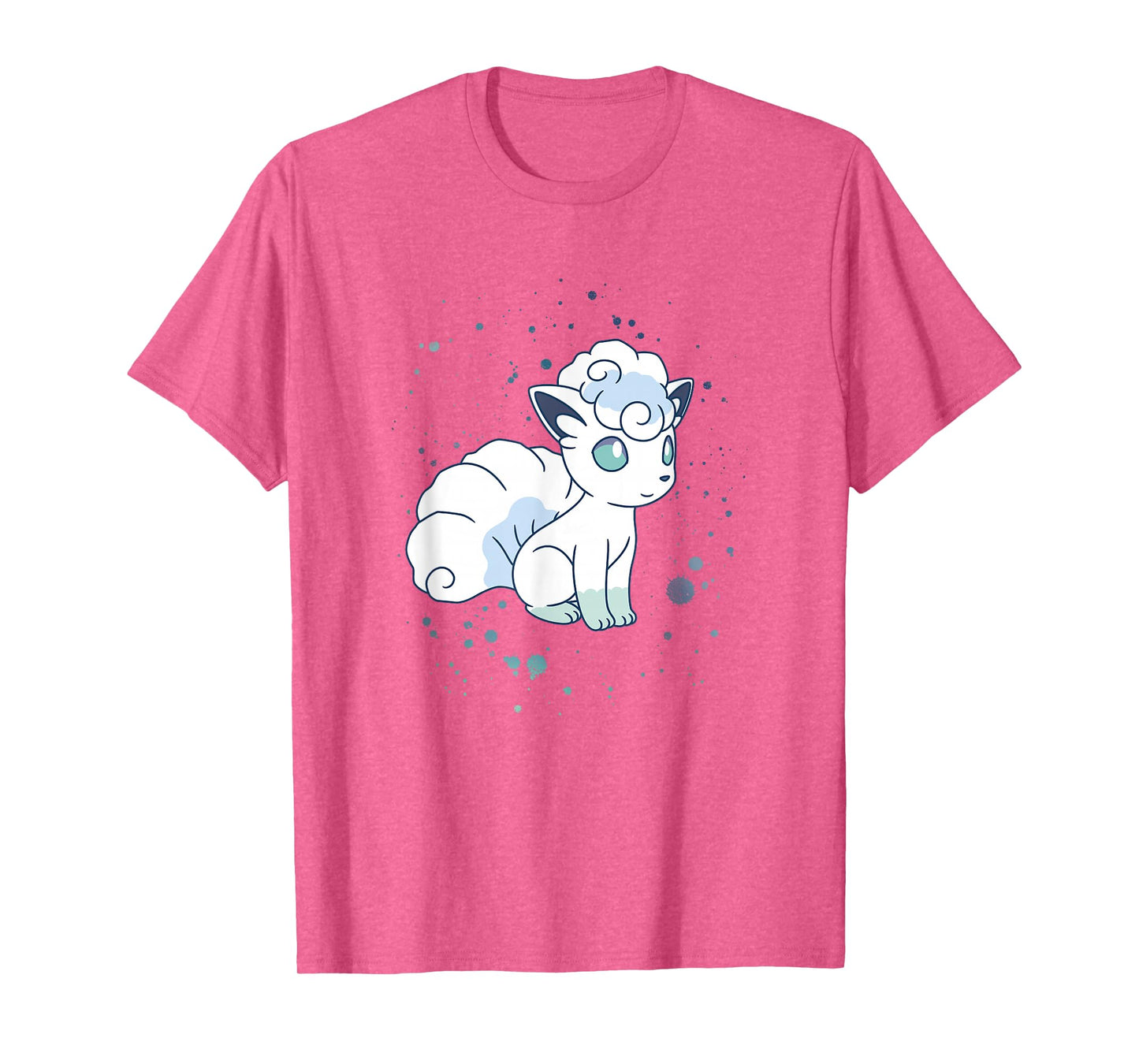 Pokémon Alolan Vulpix Winter Watercolor Portrait T-Shirt