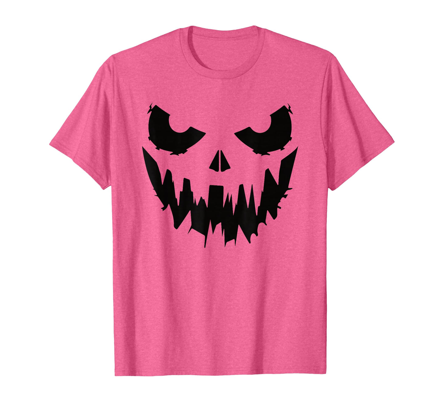 Scary Pumpkin Face Jack O Lantern Halloween Men Women Kids T-Shirt