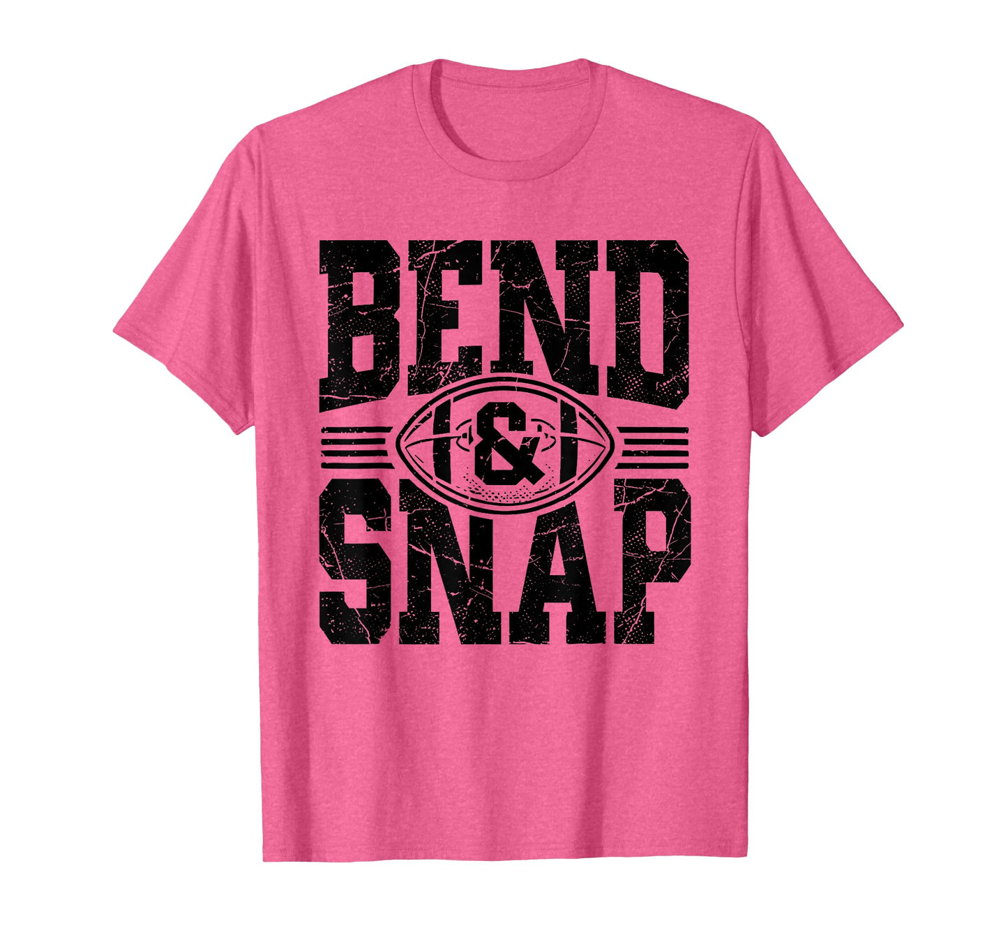 Vintage Funny Game Day Touchdown Cute Bend and Snap Football T-Shirt