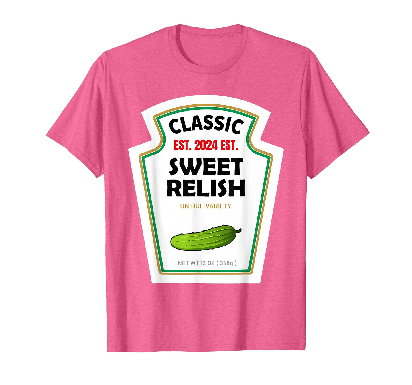 Sweet Relish DIY Halloween Costume Condiment Green Pickle T-Shirt