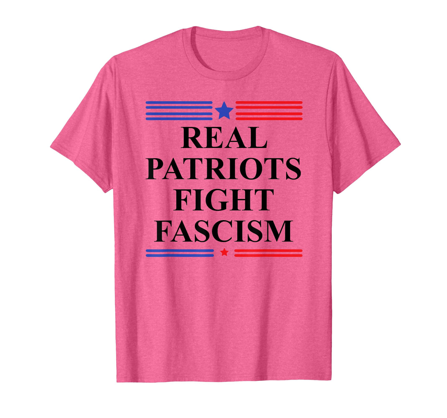 Real Patriots Fight Fascism Resist No Kings US Pro Democracy T-Shirt