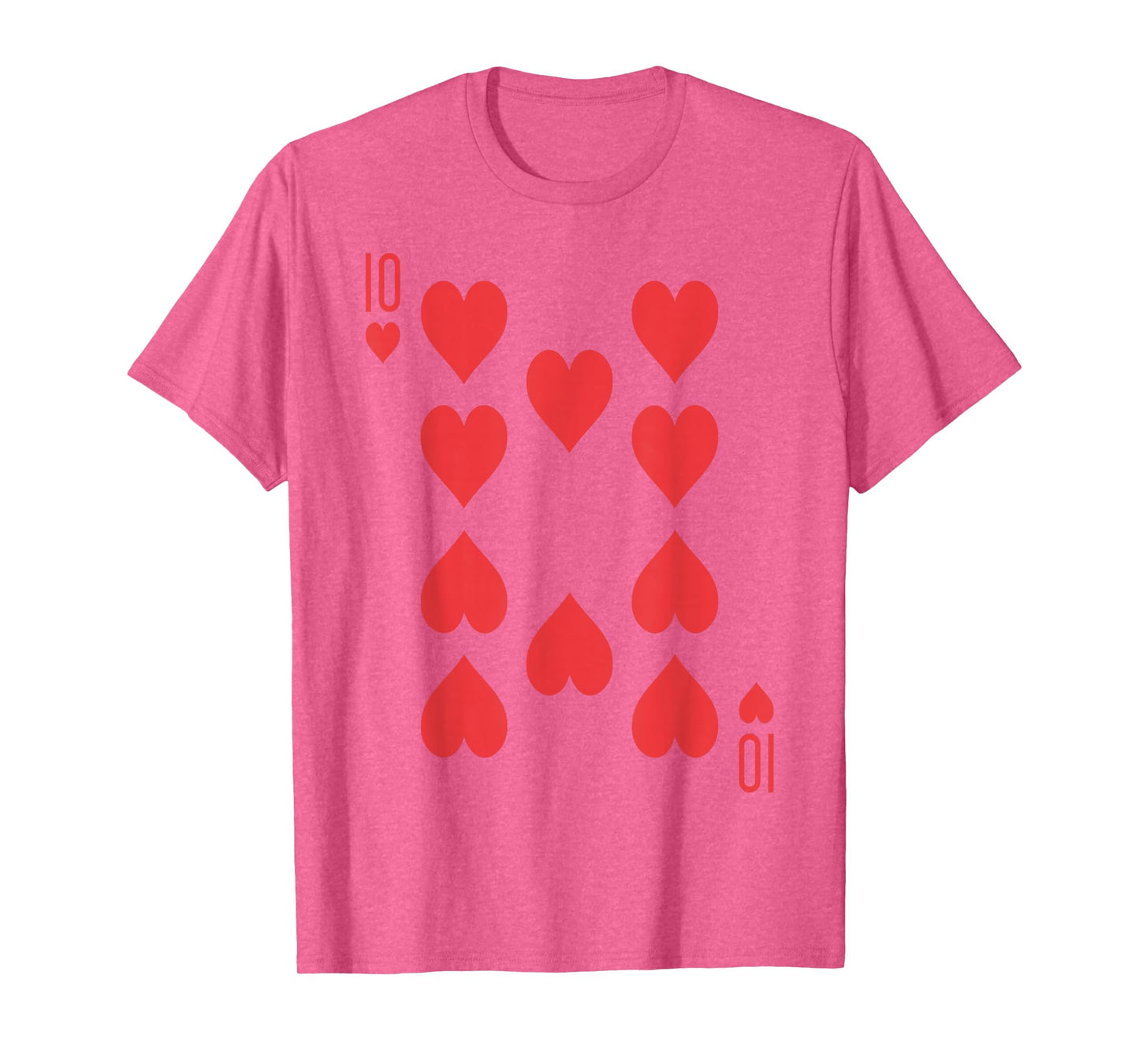 Ten of Hearts | Royal Flush Group Costume Playing Card T-Shirt