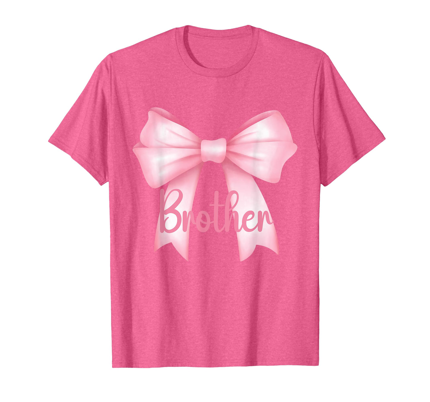 Brother Pink Bow Birthday Girl Brother Of The Birthday Girl T-Shirt