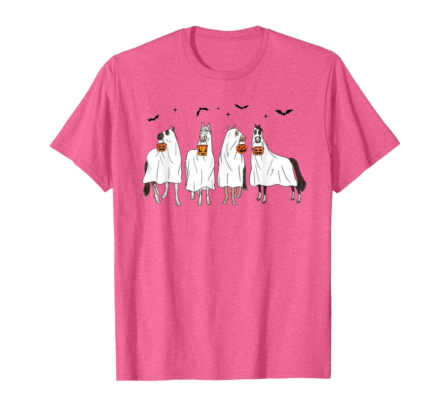 Halloween Horse Ghost Horse Western Spooky Horse Pumpkins T-Shirt
