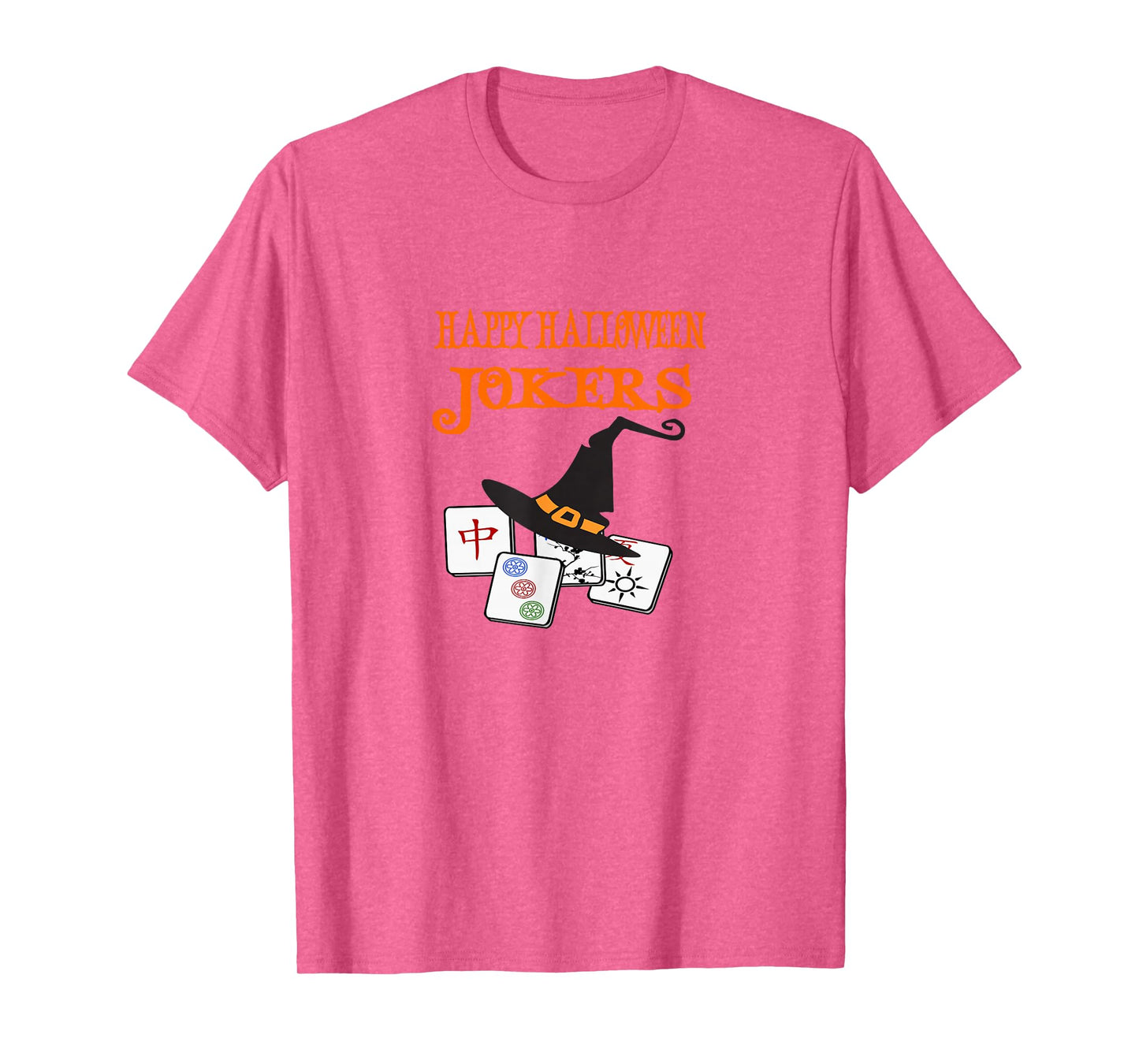 Funny Mahjong Happy Halloween Jokers Tile Game Tee T-Shirt