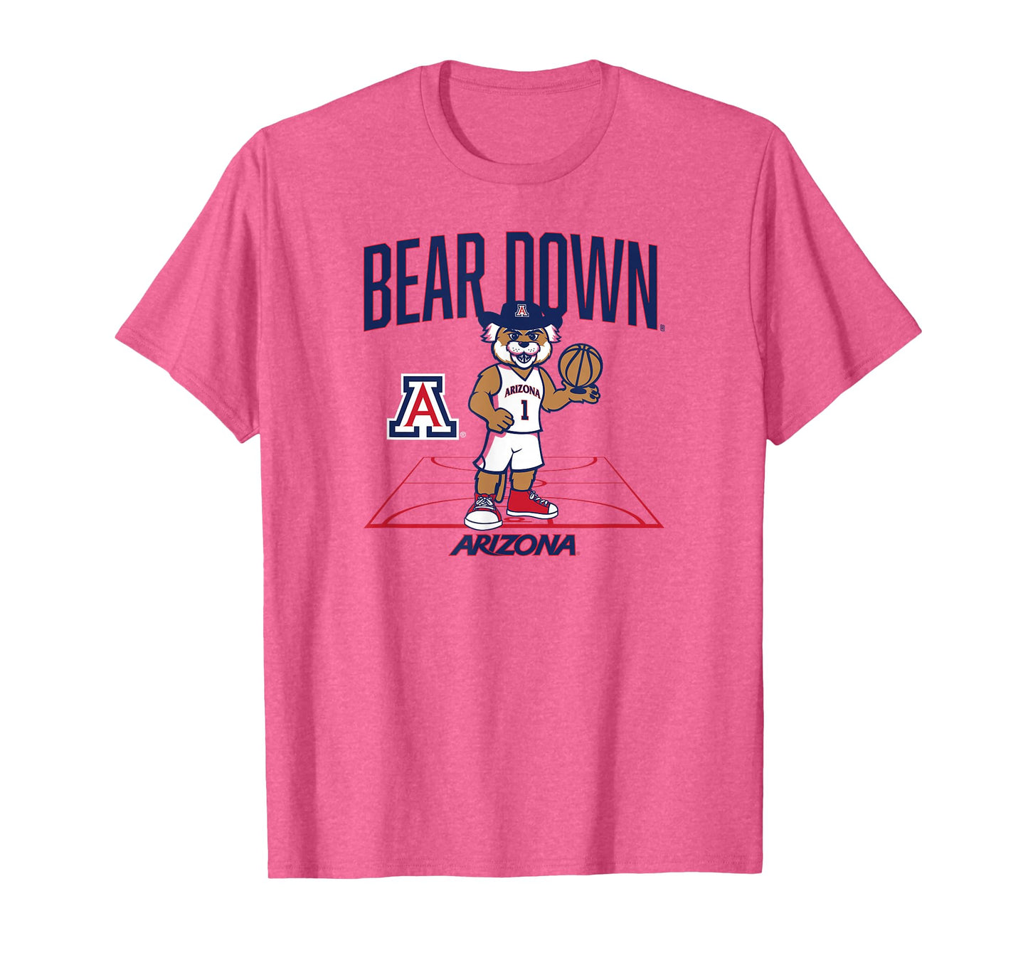 Arizona Basketball: Mascot Court T-Shirt