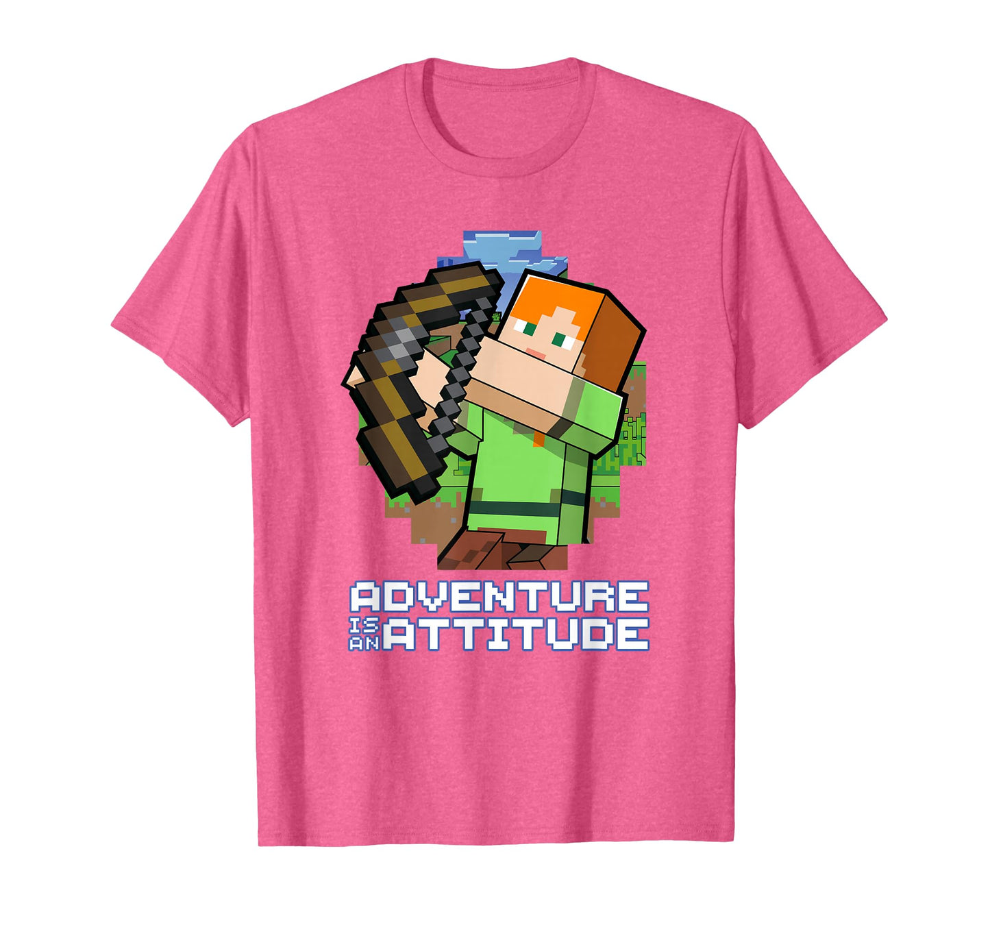 Minecraft Alex Adventure Is An Attitude Graphic Blocks T-Shirt