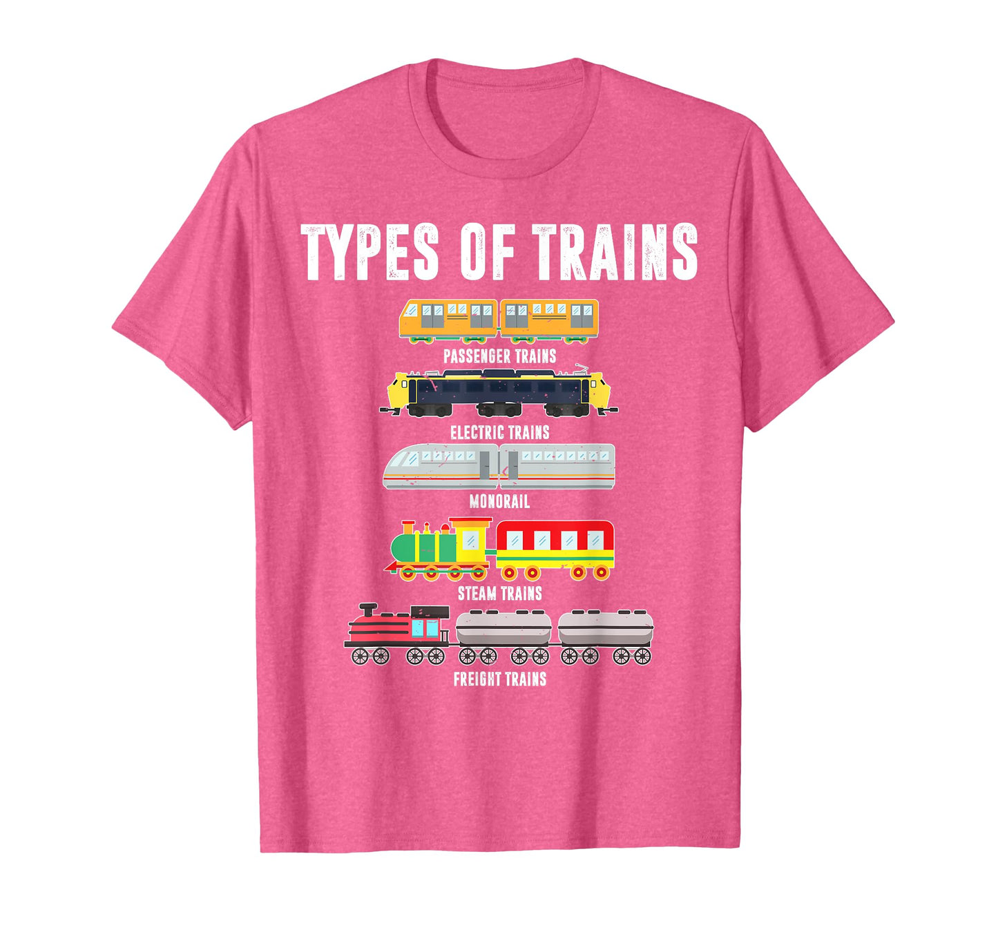 Types of Trains Shirt Toddler Boy Locomotive Railroad Baby T-Shirt