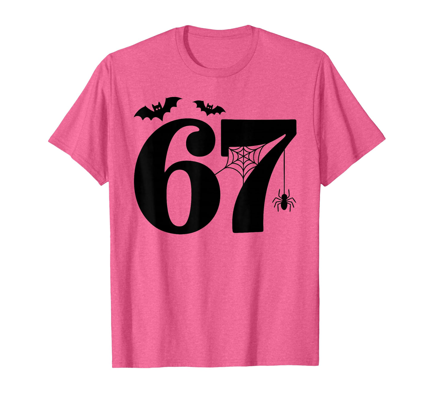 Spider Web Pumpkin 6 7 Meme Six Seven Halloween T-Shirt
