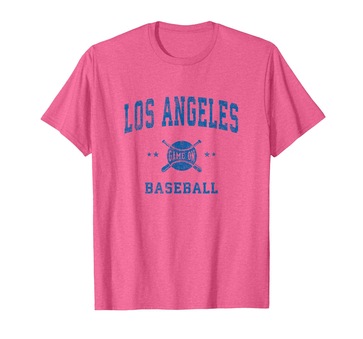 Los Angeles LA Vintage Baseball Throwback Retro Design T-Shirt