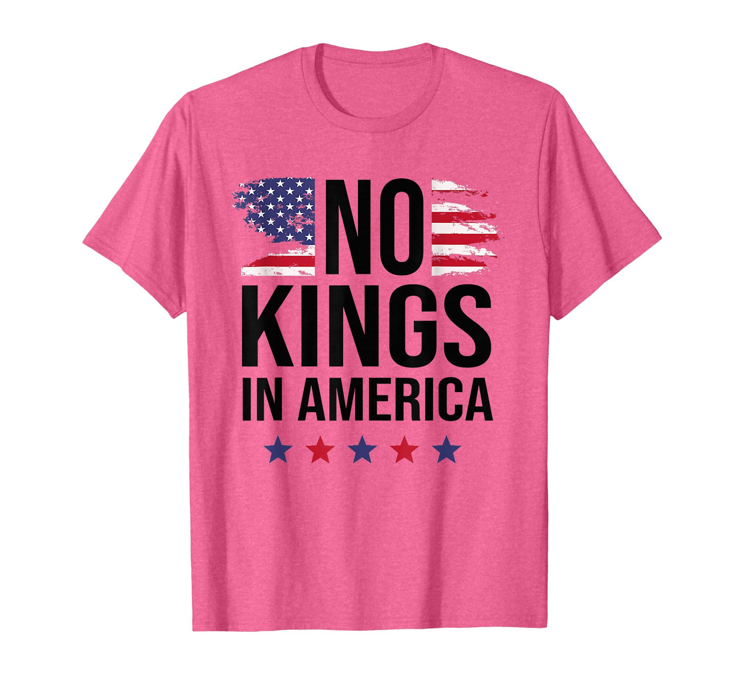 No Kings in America Vintage Patriotic No Kings T-Shirt