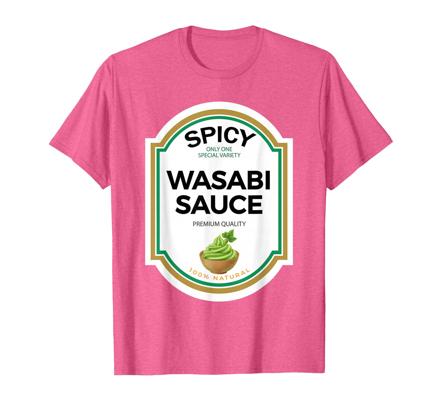 Spicy Wasabi Sauce Halloween Funny Matching Costume Label T-Shirt