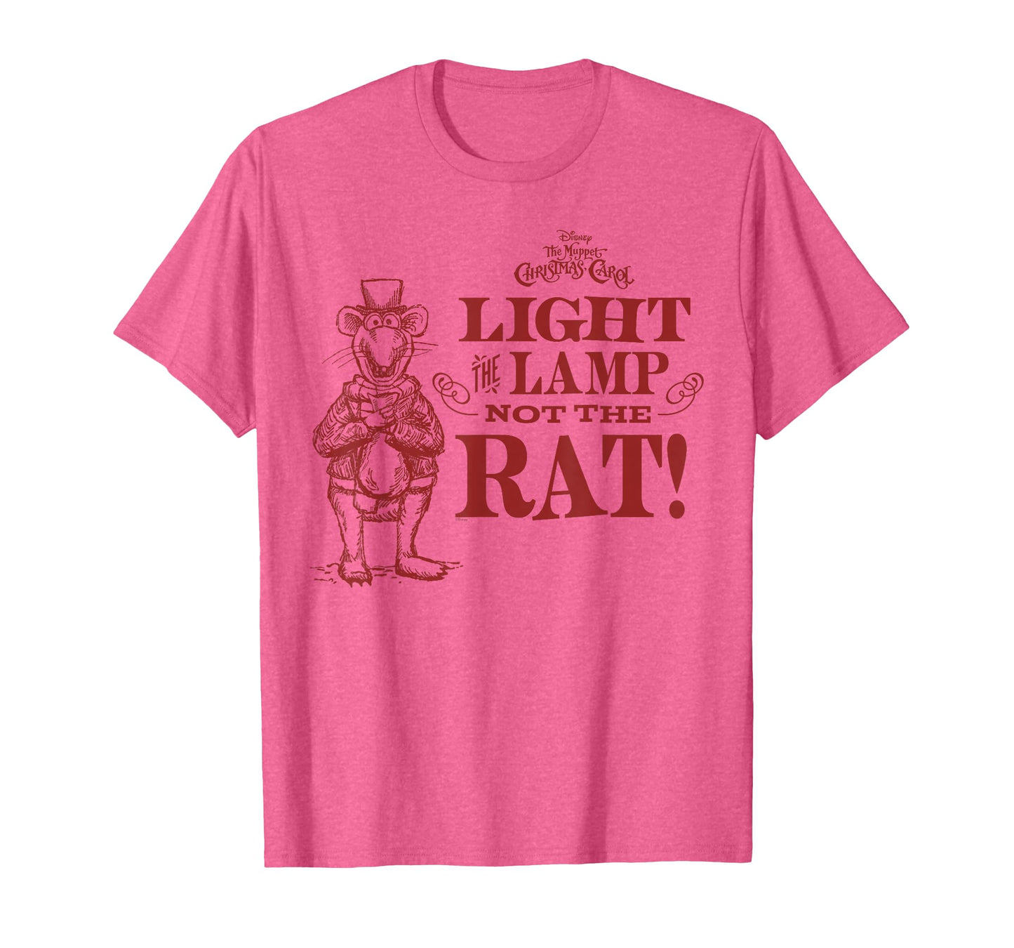 Disney The Muppet Christmas Carol Light The Lamp Not The Rat T-Shirt