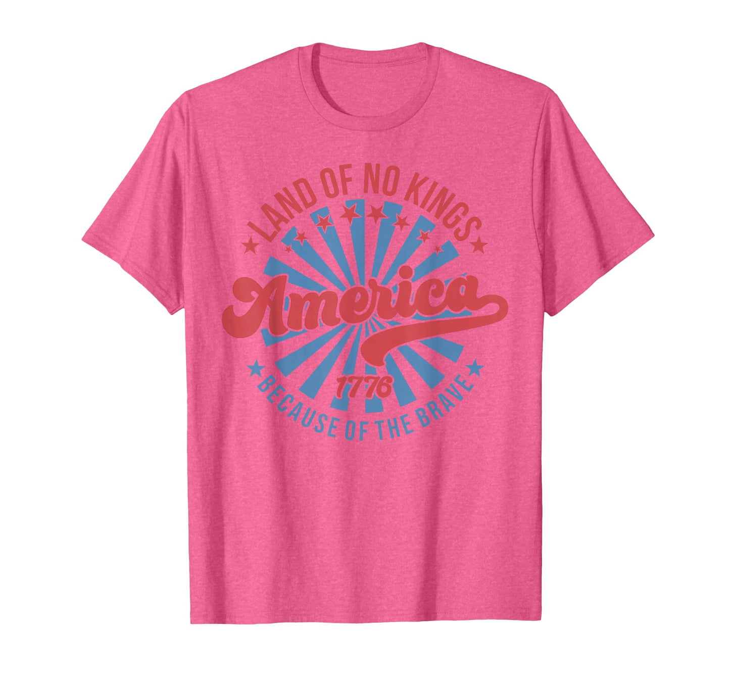 America Vintage No Kings Day Because of The Brave T-Shirt