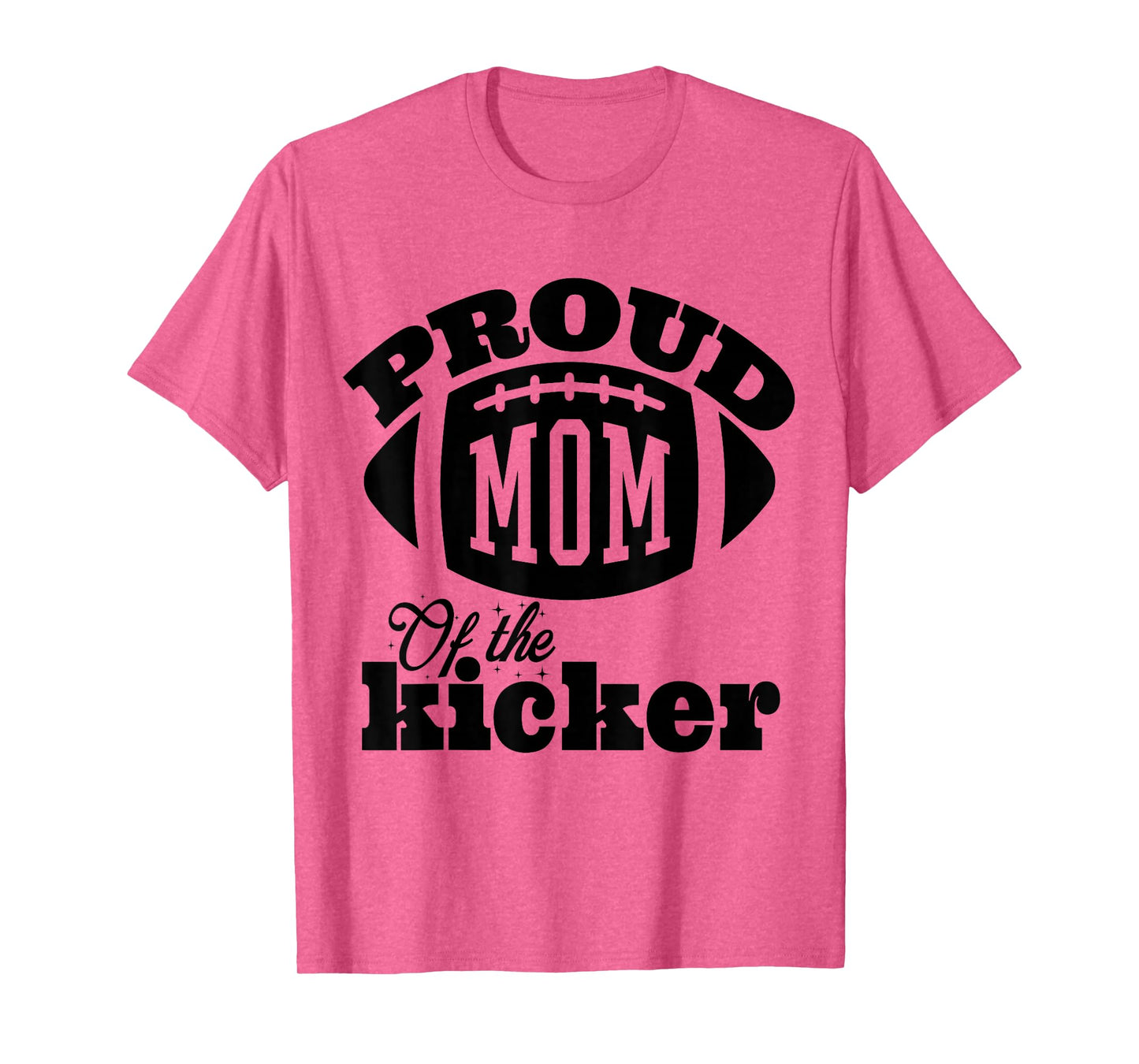 Proud mom of a Kicker Silouhette , Family Funny football T-Shirt