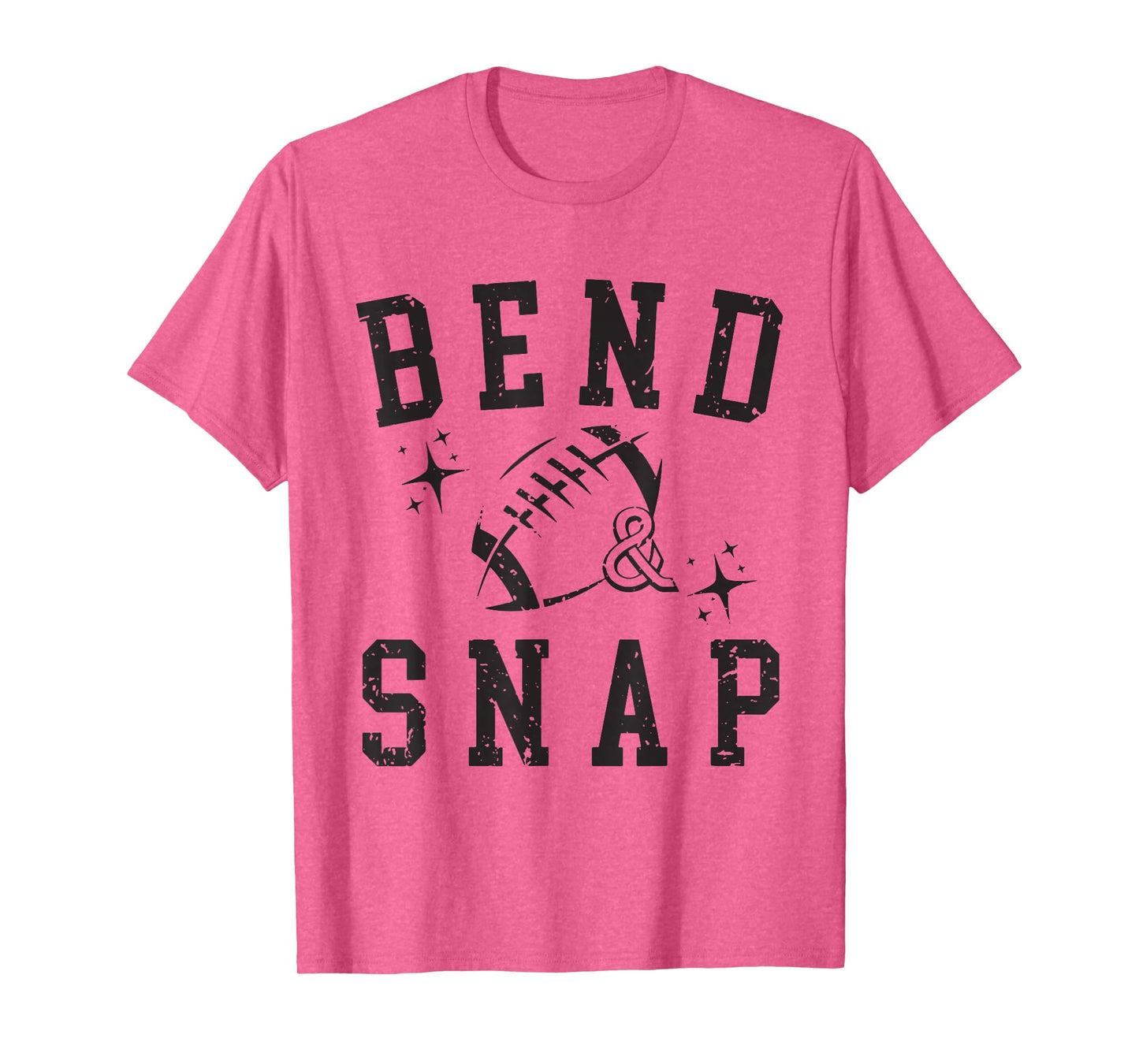 Vintage Funny Game Day Touchdown Cute Bend and Snap Football T-Shirt
