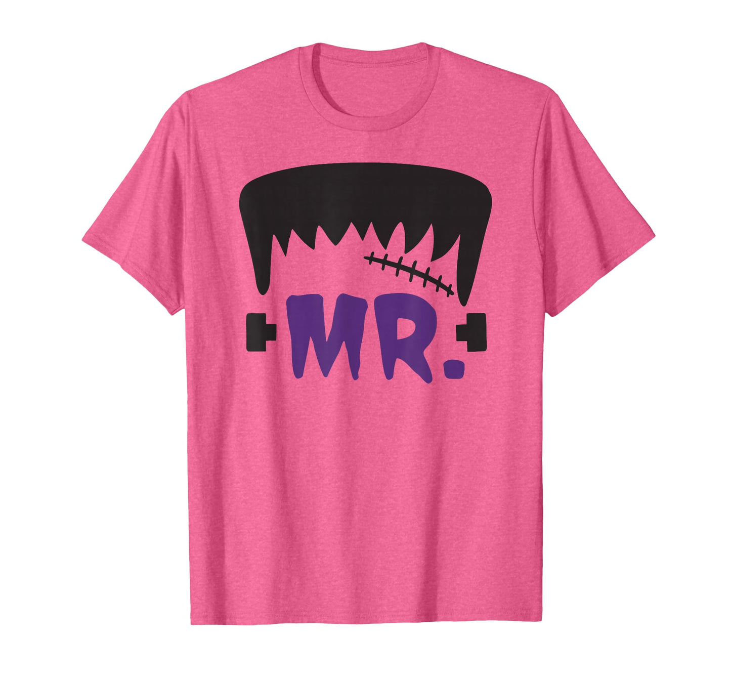 Mr. and Mrs. Frankenstein Couples Halloween Costume T-Shirt