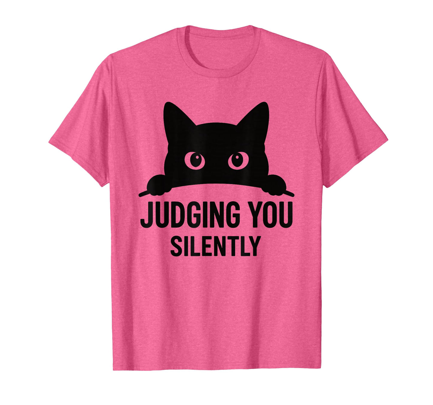 Funny Cat Graphic Judging You Silently Humor Pet Animal Cat T-Shirt