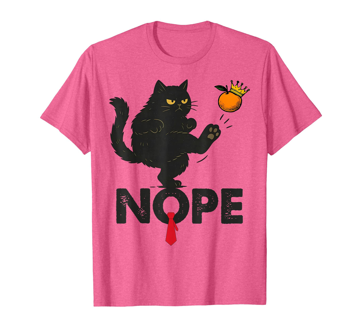 Nope Black Cat No Kings in America T-Shirt
