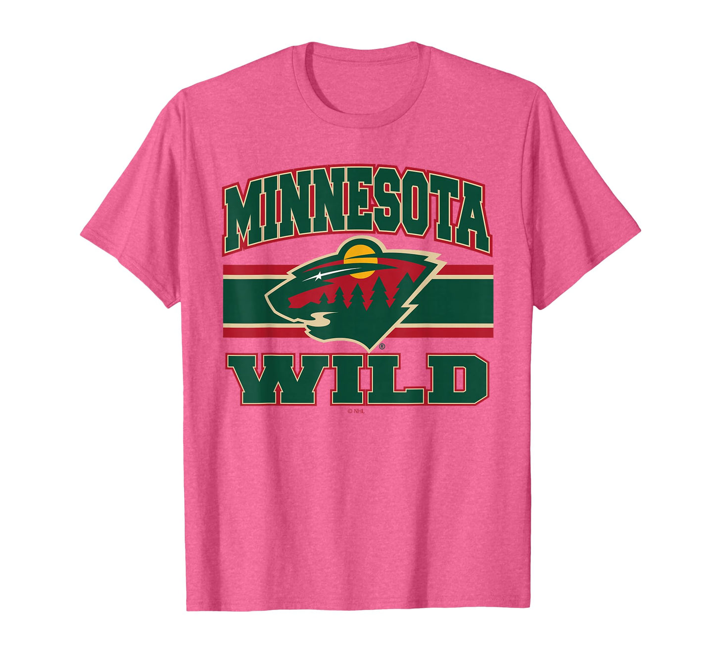 Minnesota Wild Stripe Gray Officially Licensed T-Shirt