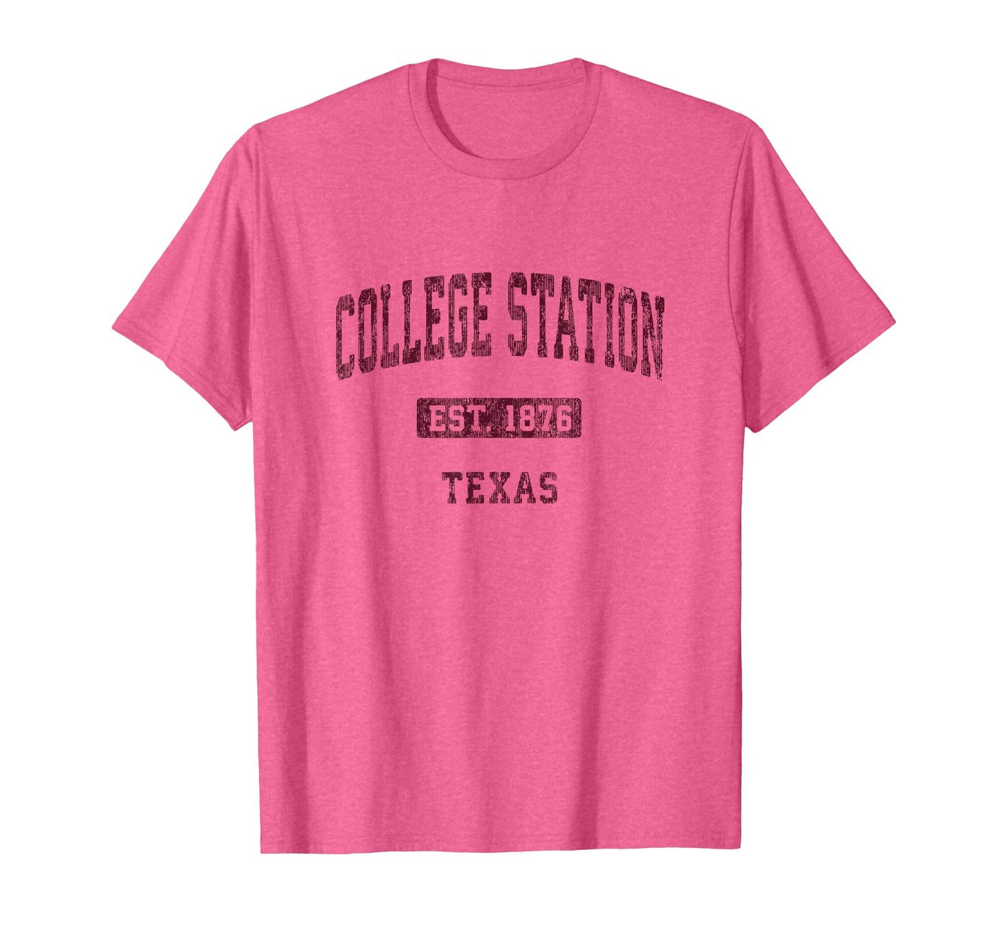 College Station Texas TX Vintage Athletic Sports Design T-Shirt