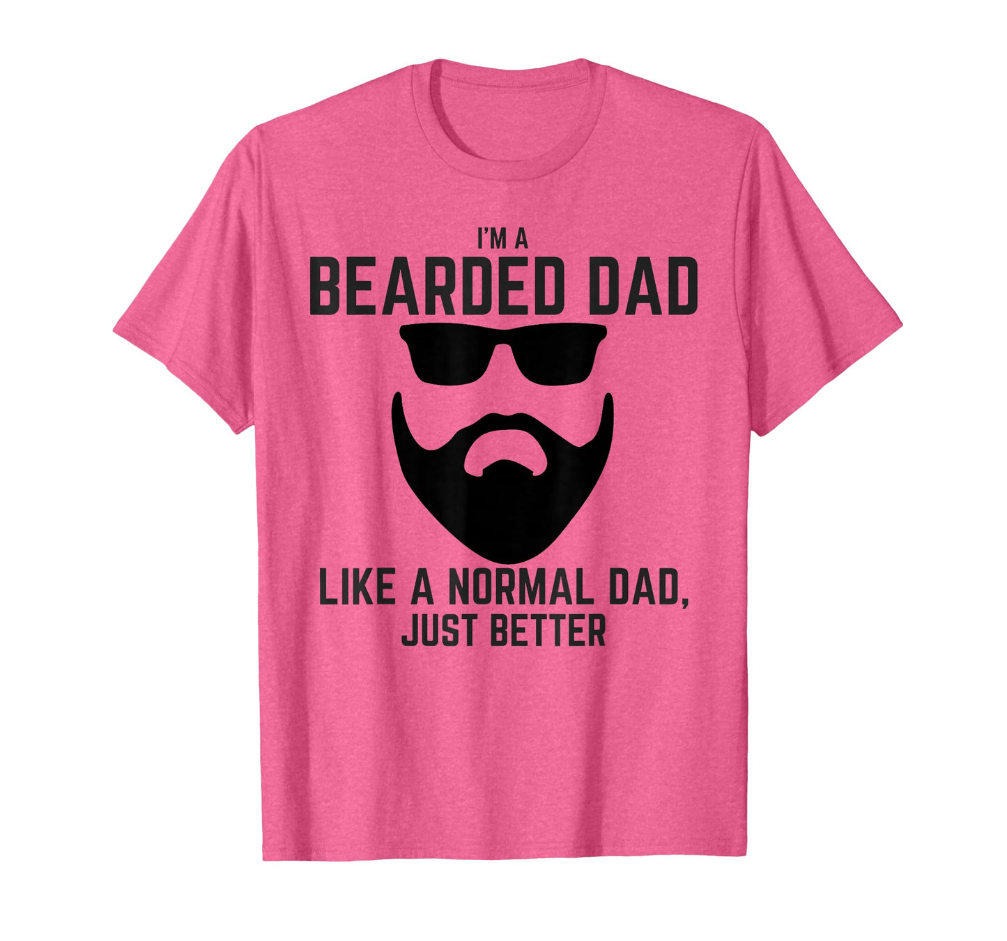 Bearded Dad Mens Beard Humor Funny Superhero T-Shirt