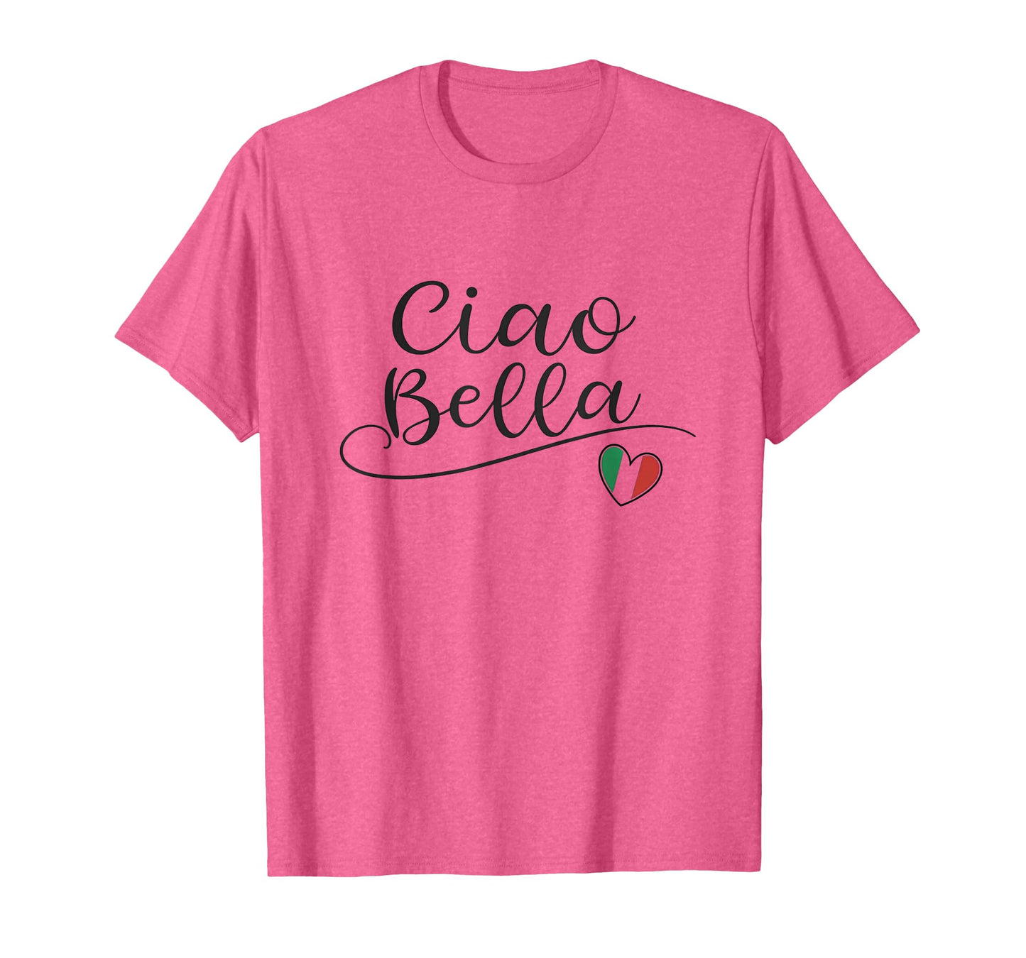 Ciao Bella Italian Flag Heart Italy Design Souvenir T-Shirt