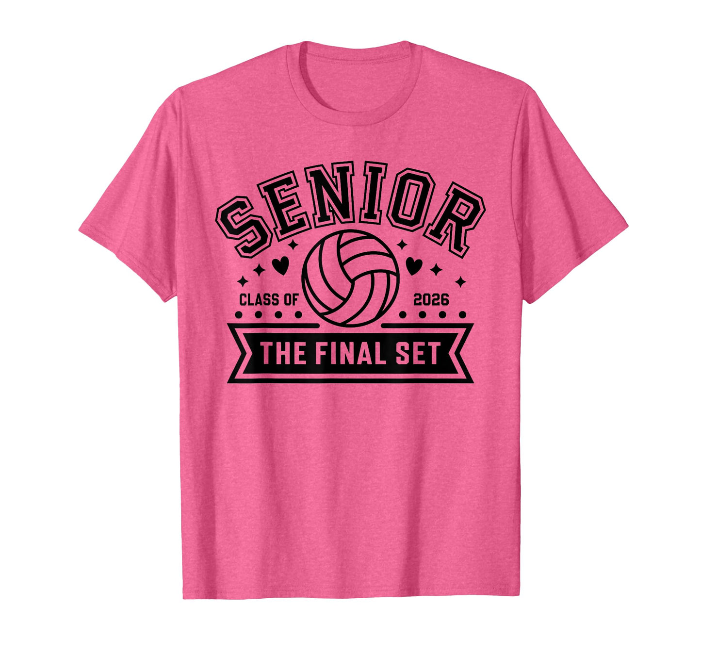 Senior Volleyball Class of 2026 Crew Volleyball Senior Night T-Shirt