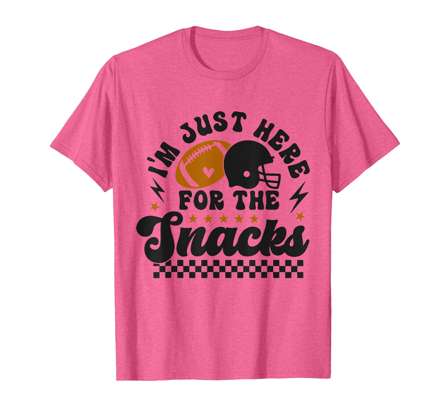 Retro I'm Just Here for The Snacks Cute Football Toddler Kid T-Shirt