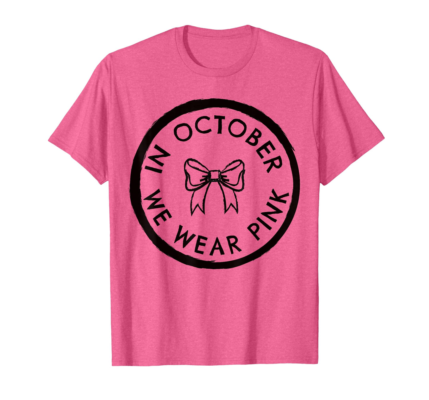 Coquette Bow in October We Wear Pink Out T-Shirt