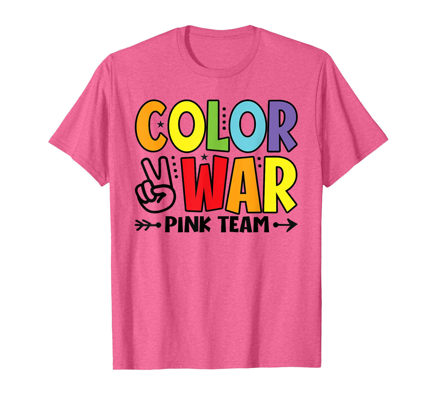Color War Pink Team Sleepaway Summer Camp Game T-Shirt