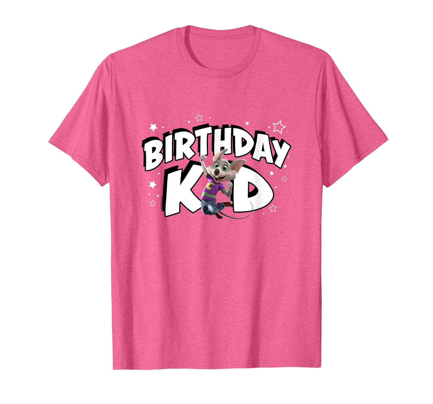 Chuck E. Cheese Birthday Kid Celebration Chuck Logo T-Shirt