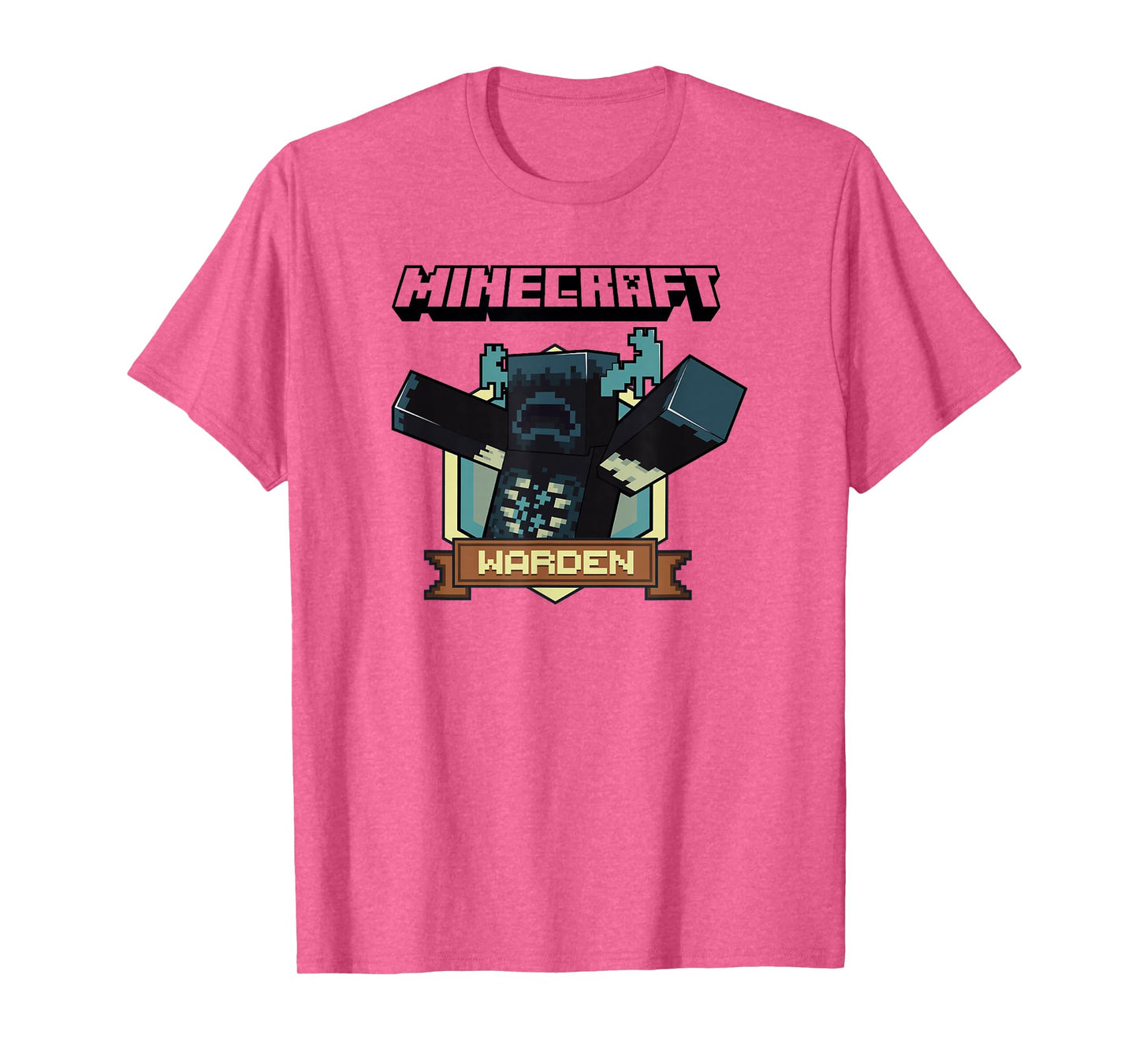 Minecraft Sculk Shriekers Hostile Mob Warden Badge T-Shirt