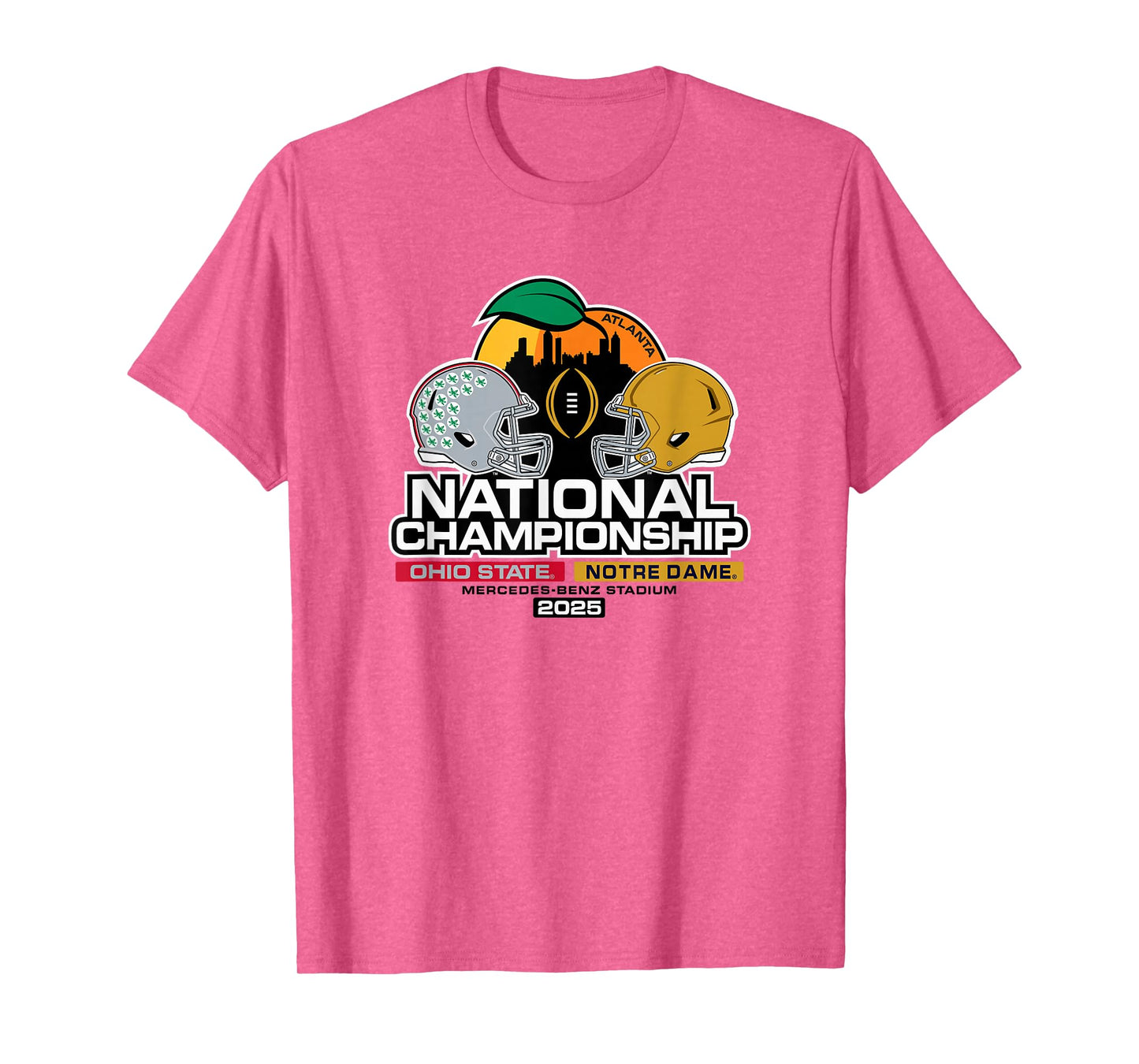 Ohio State vs Notre Dame National Championship 2025 Gray T-Shirt