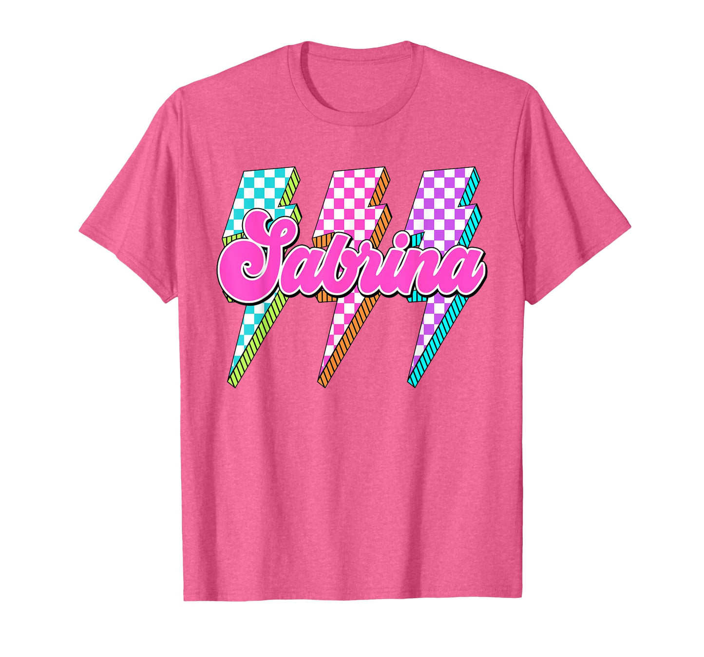Sabrina Checkered I Love Sabrina 80's Vintage T-Shirt