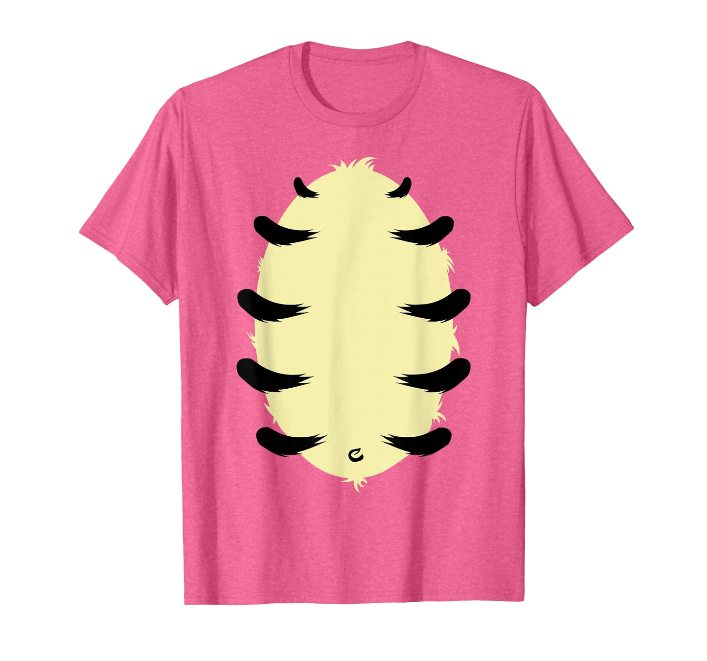 Orange Tiger Belly Hairy Costume Halloween Animal T-Shirt