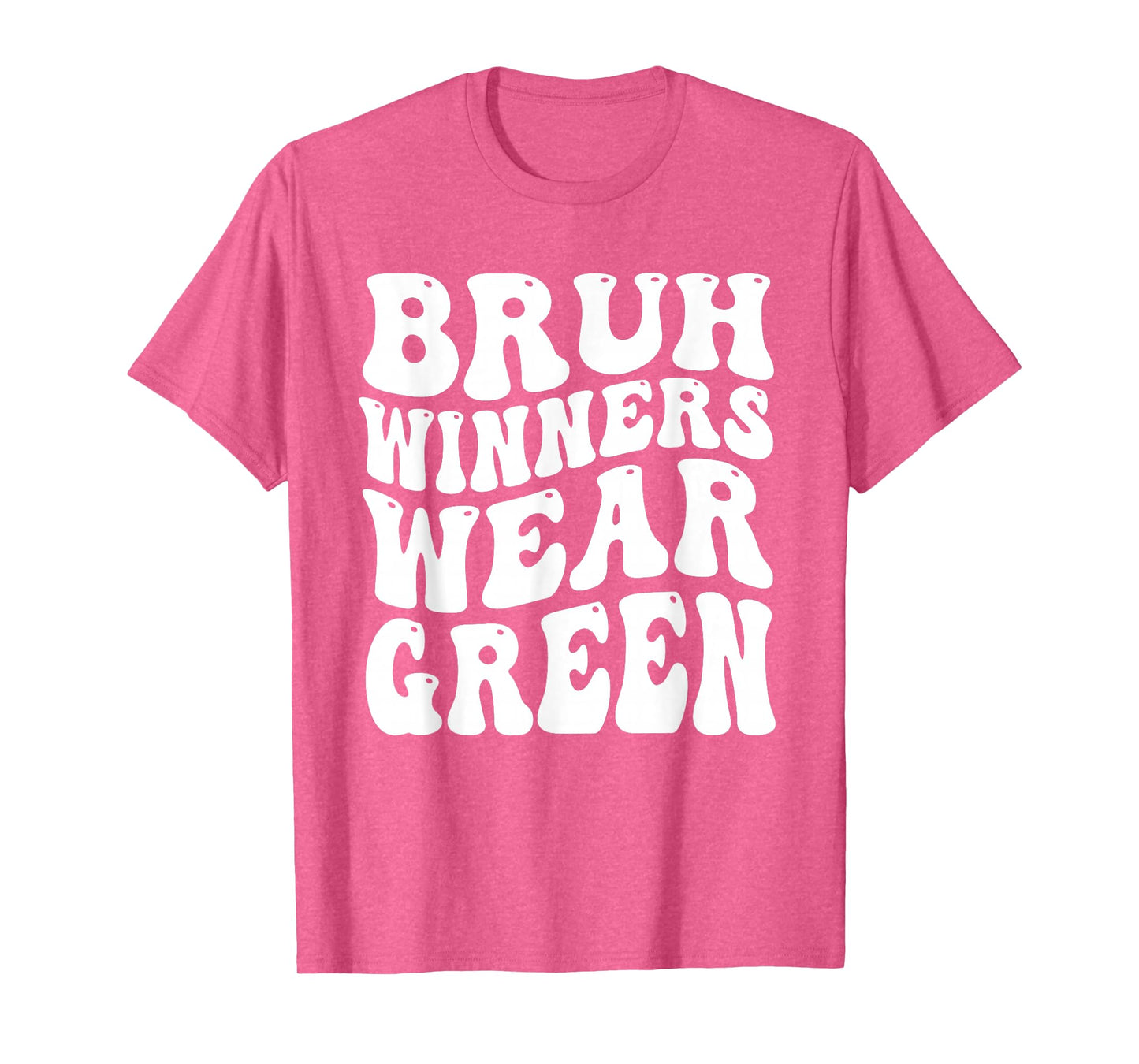 Winners Wear Green Spirit Week Team Game Sports day Groovy T-Shirt