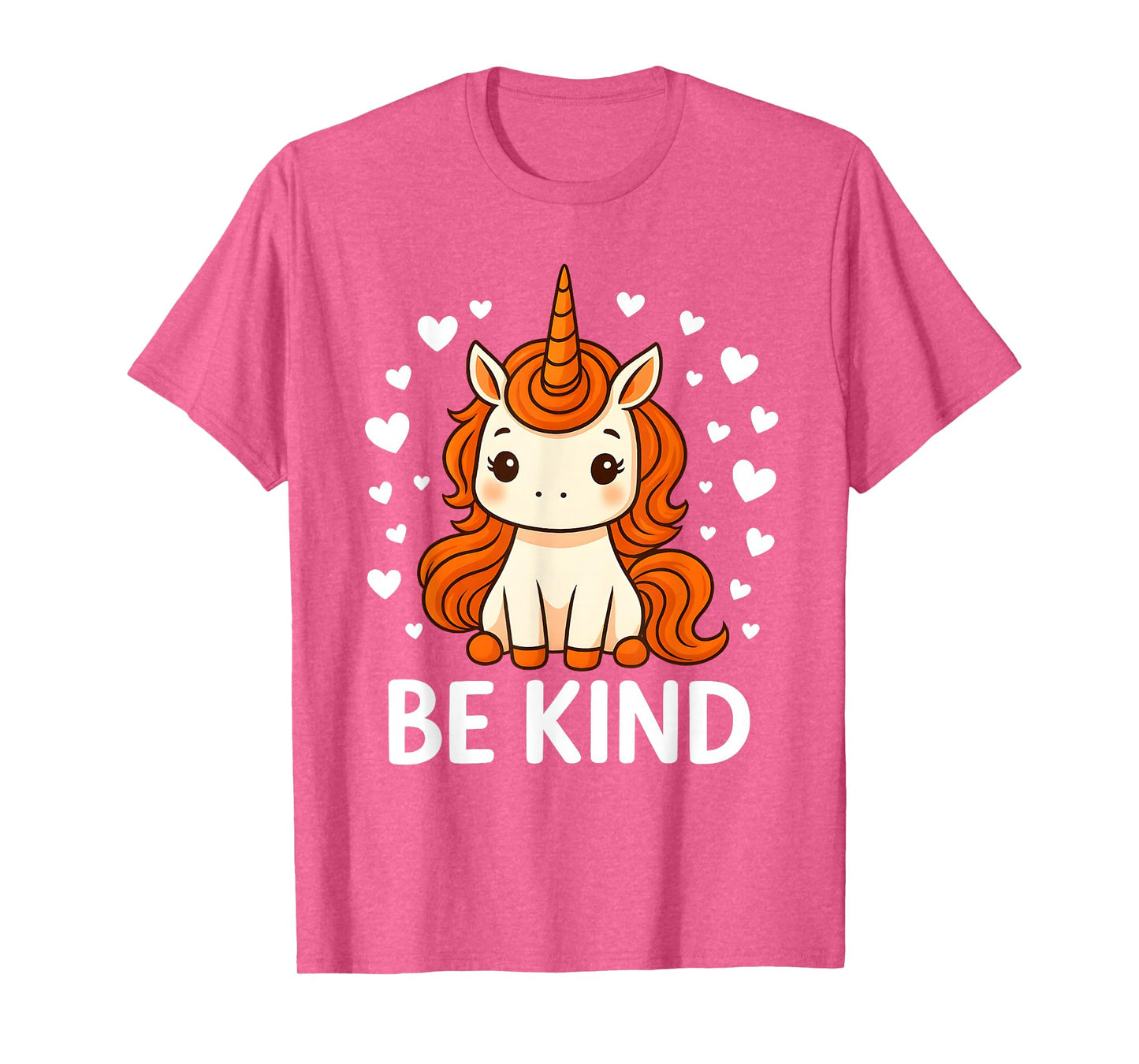 Cute Unicorn Kids Be Kind Anti Bullying Unity Day Orange T-Shirt