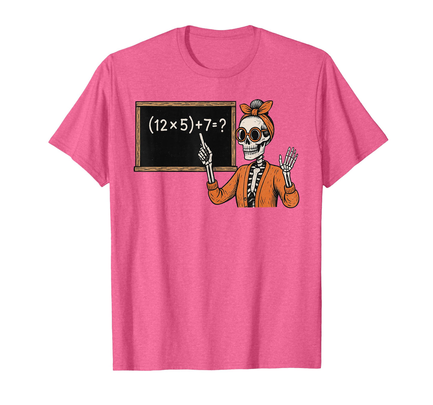 67 Teacher Halloween Skeleton Six Seven Meme Brainrot Math T-Shirt