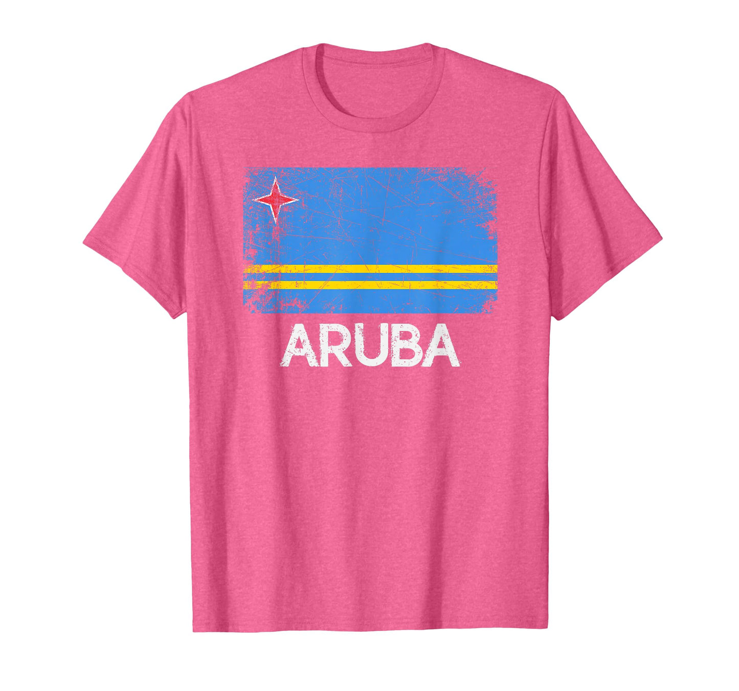 Aruban Flag T-Shirt | Vintage Made In Aruba Gift T-Shirt