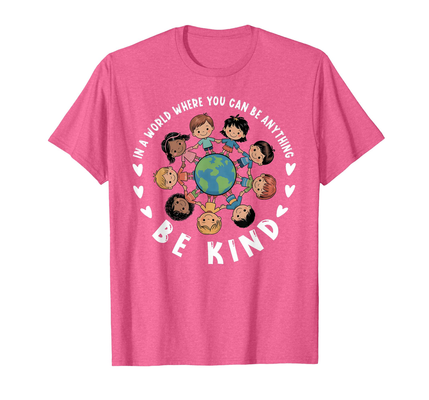 Anti Bullying Unity Day Orange Be Kind Earth Boys Girls Kid T-Shirt