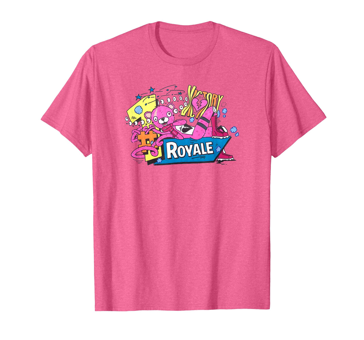Fortnite CTL Victory Royale Color Pop Retro Logo T-Shirt