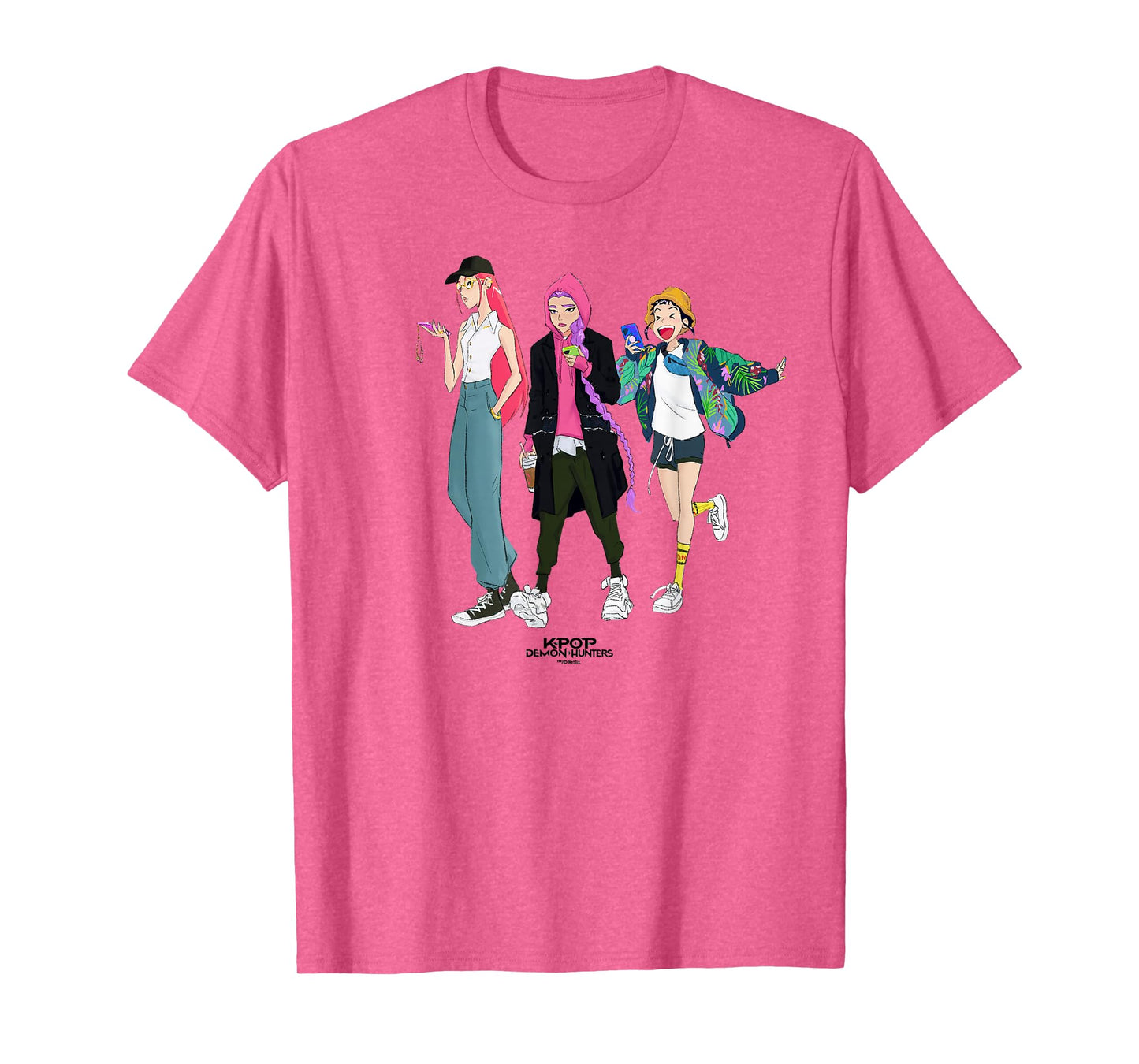 Kpop Demon Hunters HUNTR/X Girls Officially Licensed T-Shirt