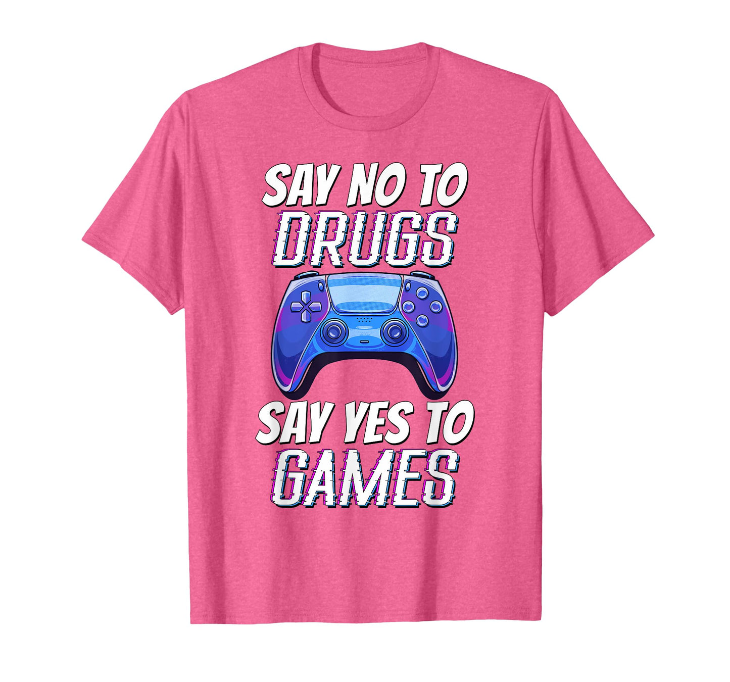Kids Red Ribbon Week Awareness Say no to Say Yes to Games T-Shirt