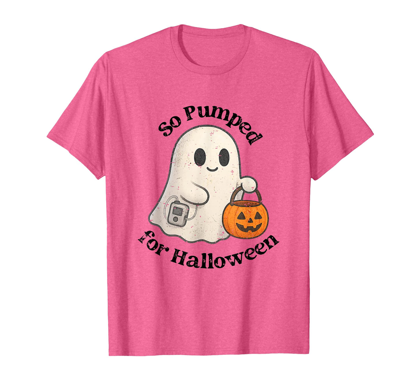 So Pumped Halloween T1D Cute Ghost Type 1 Diabetes Awareness T-Shirt