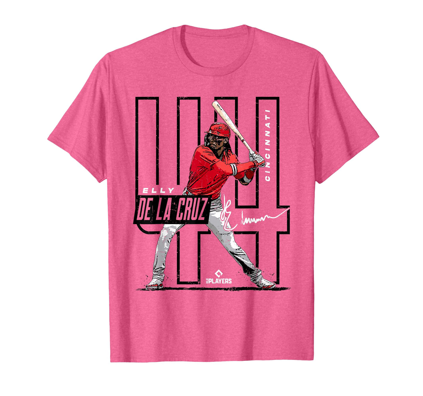 License Champs Elly De La Cruz | Cincinnati MLB Players League | MLBCRU4022 T-Shirt, Small, Red