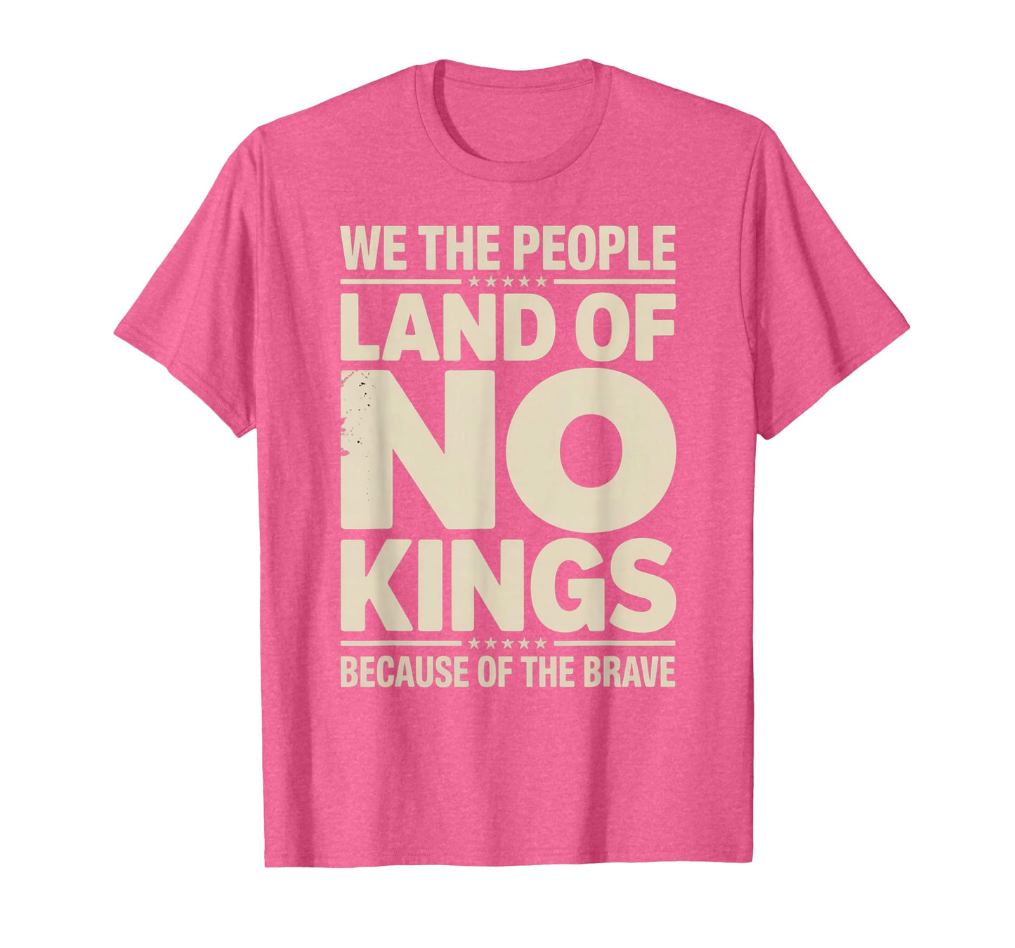 America Vintage No Kings Day Because of The Brave T-Shirt