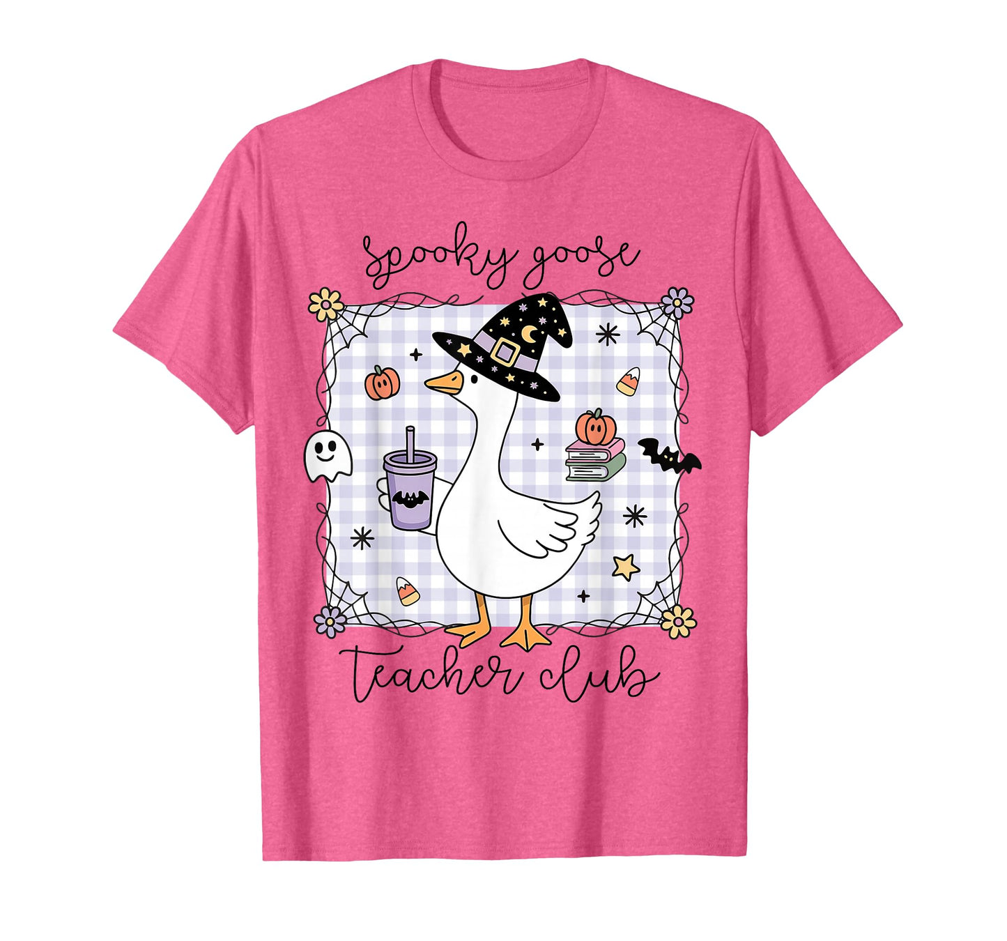 Funny Halloween Silly Goose Witch Spooky Goose Teacher Club T-Shirt