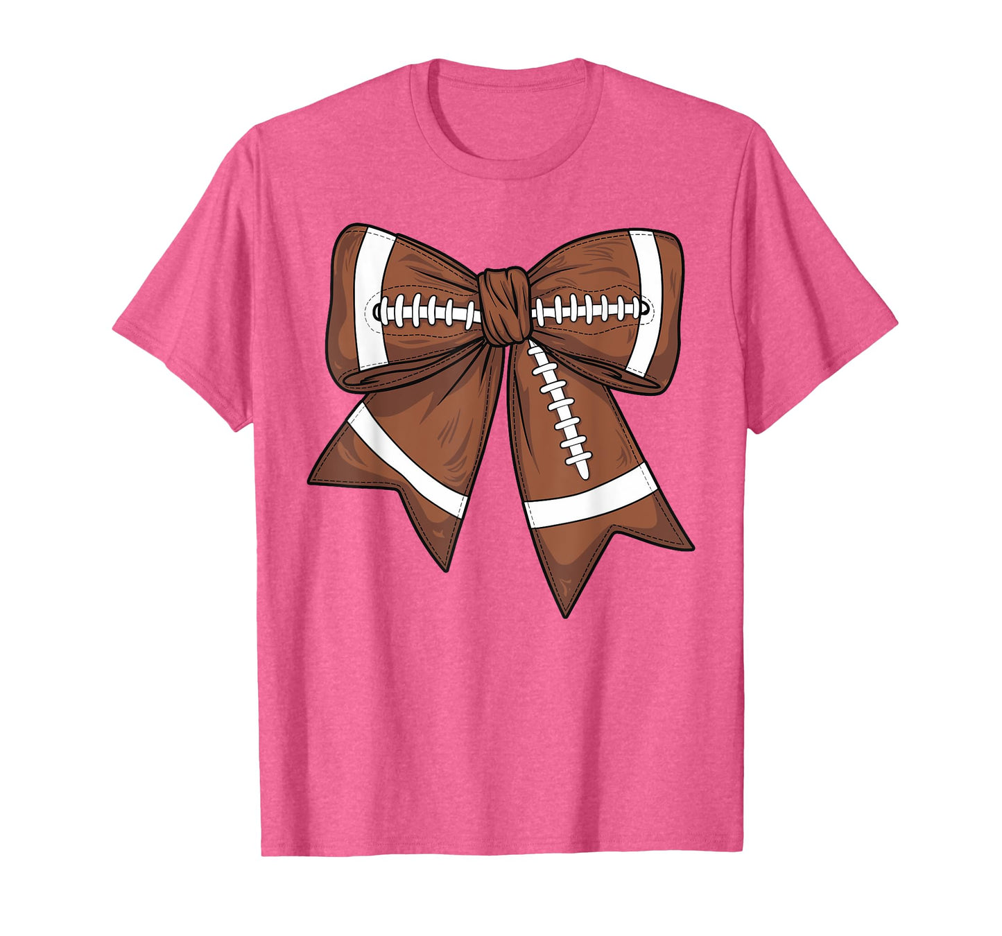Cute Football Coquette Bow For Women Football Mom Game Day T-Shirt